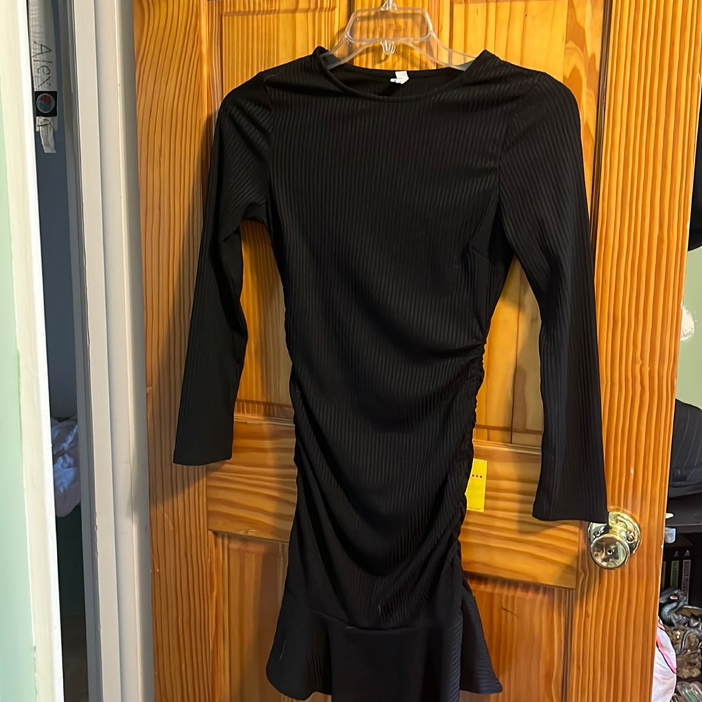 Long sleeve size small black dress by Byinns